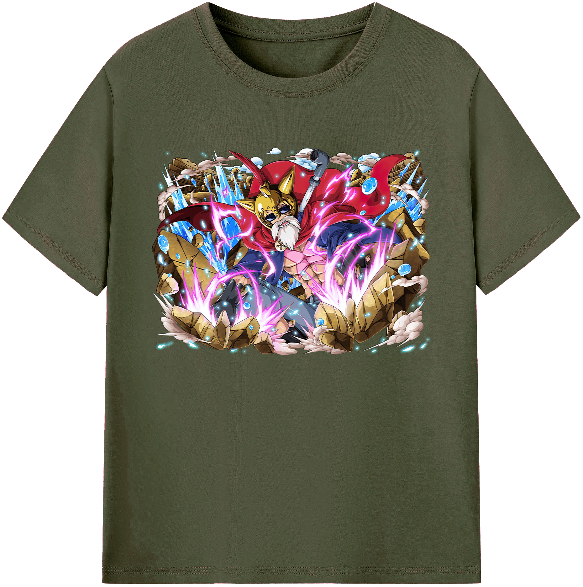 ワンピース モンキー・D・ルフィ ONE PIECE Monkey D. Luffy 綿100％ メンズ半袖Tシャツ｜肌触りやわらか＆通気性